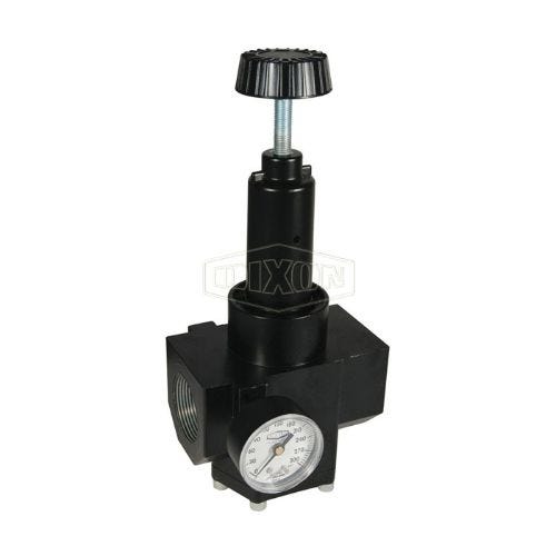Wilkerson® by Dixon® R40-0CRHG High Pressure Self-Relieving Standard High Flow Regulator with GC230 Gauge, 2 in NPT/BSPP-G
