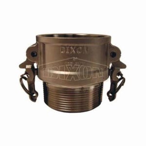 Dixon® RB075BL Boss-Lock™ Type B Cam and Groove Coupler, 3/4 in Nominal, Female Coupler x MNPT End Style, 316 Stainless Steel, Domestic