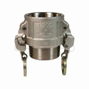 Dixon® RB075EZ EZ Boss-Lock™ Type B Cam and Groove Coupler, 3/4 in Nominal, Female Coupler x MNPT End Style, 316 Stainless Steel, Domestic