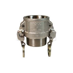 Dixon® RB100EZ EZ Boss-Lock™ Type B Cam and Groove Coupler, 1 in Nominal, Female Coupler x MNPT End Style, 316 Stainless Steel
