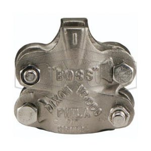 Dixon® RB14 Boss™ 4-Bolt Clamp, 1-44/64 to 1-60/64 in Nominal, Stainless Steel Band, Domestic