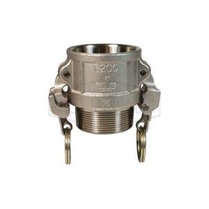 Dixon® RB150EZ EZ Boss-Lock™ Type B Cam and Groove Coupler, 1-1/2 in Nominal, Female Coupler x MNPT End Style, 316 Stainless Steel