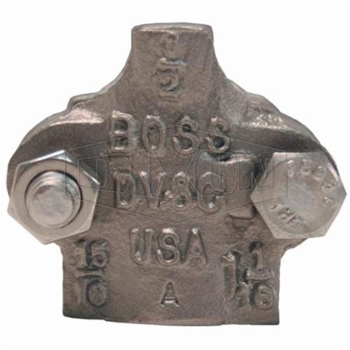 Dixon® RB4 Boss™ 2-Bolt Clamp, 60/64 to 1-4/64 in Nominal, Stainless Steel Band, Domestic