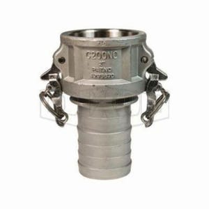 Dixon® RC150BLNO Boss-Lock™ Type-C Cam and Groove Notched Coupler, 1-1/2 in Nominal, Female Coupler x Hose Shank End Style