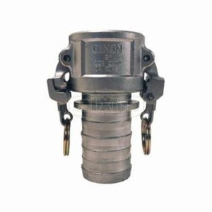 Dixon® RC200CEZ Boss-Lock™ Type-C Cam and Groove Coupler with Collar, 2 in Nominal, Female Coupler x Hose Shank End Style, 316 Stainless Steel, Domestic