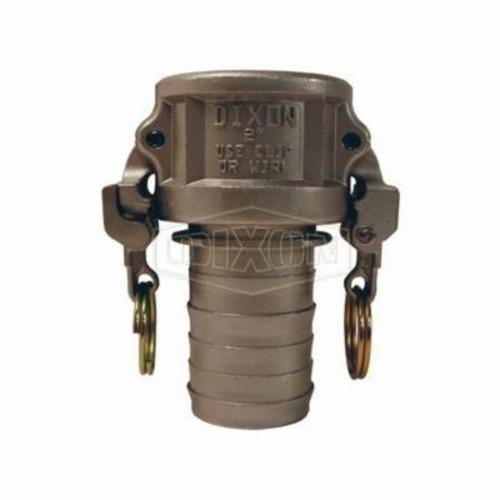 Dixon® RC300EZNO EZ Boss-Lock™ Type-C Cam and Groove Notched Coupler, 3 in Nominal, Female Coupler x Hose Shank End Style, 316 Stainless Steel, Domestic