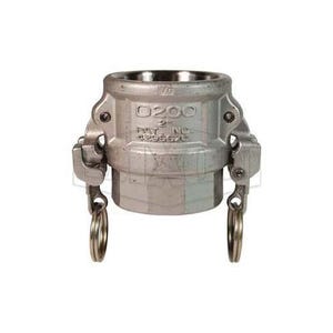 Dixon® RD200EZ EZ Boss-Lock™ Type D Cam and Groove Coupler, 2 in Nominal, Female Coupler x FNPT End Style, 316 Stainless Steel, Domestic
