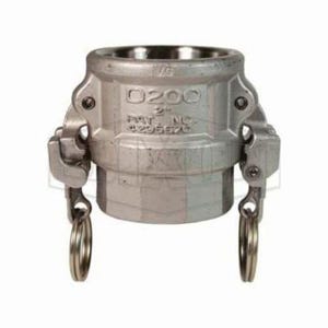 Dixon® RD600EZ EZ Boss-Lock™ Type D Cam and Groove Coupler, 6 in Nominal, Female Coupler x FNPT End Style, 316 Stainless Steel, Domestic