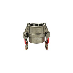 Dixon® Vent-Lock™ RLD200EZ Safety EZ Boss-Lock™ Type D Cam and Groove Coupler with Seal and Cam Arms, 2 in Nominal, Coupler x FNPT End Style