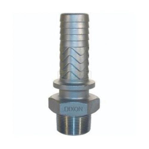 Dixon® RMS16 Boss™ Hose Stem, 1-1/4 in, MNPT x Hose Shank, 316 Stainless Steel, Domestic