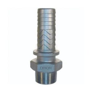 Dixon® RMS16 Boss™ Hose Stem, 1-1/4 in, MNPT x Hose Shank, 316 Stainless Steel, Domestic