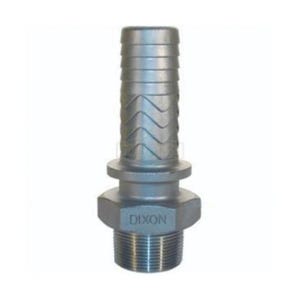 Dixon® RMS26 Boss™ Hose Stem, 2 in, MNPT x Hose Shank, 316 Stainless Steel, Domestic
