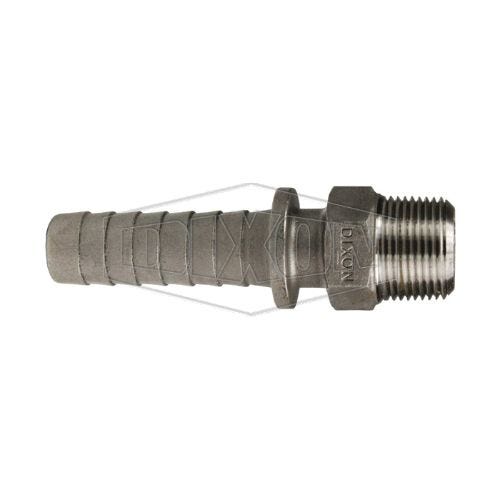 Dixon® RMS6 Boss™ Stem, 3/4 in, MNPT x Hose Shank, 316 Stainless Steel