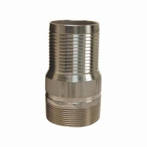 Dixon® RST80 King™ No Knurl Combination Nipple, 8 in, Hose Shank x MNPT, 316 Stainless Steel, Domestic
