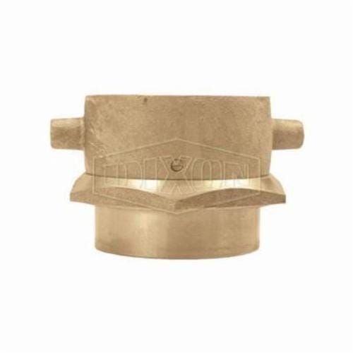 Dixon® SF150F Open Snoot Pin Lug Adapter, 1-1/2 in, FNPT Rigid x Female NST (NH) Swivel, Brass, Domestic