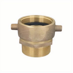 Dixon® SM25F20T Pin Lug Adapter, 2-1/2 in, MNPT x Female NST (NH) Swivel, Brass, Domestic