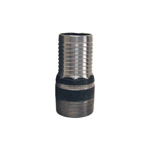 Dixon® ST1 King™ No Knurl Combination Nipple, 1/2 in x 3-1/8 in L Hose Shank x MNPT, Carbon Steel, Unplated, Domestic