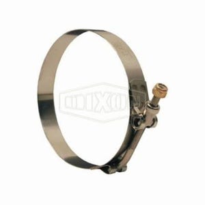 Dixon® STBC1288L STBCL Long T-Bolt Clamp, 12.43 to 13 in Nominal, 0.025 in Thick, 300 Stainless Steel, Domestic