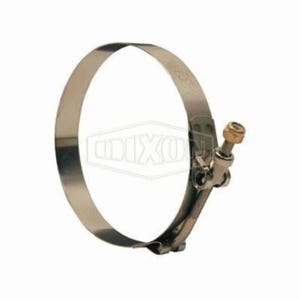 Dixon® STBC500L STBCL Long T-Bolt Clamp, 4.55 to 5.12 in Nominal, 0.025 in Thick, 300 Stainless Steel, Domestic