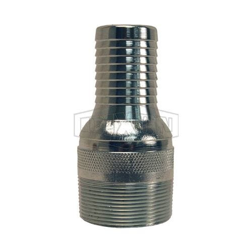 Dixon® STC2530 Jump Size King™ Combination Nipple, 2-1/2 in x 5-3/16 in L NPT x Hose Shank, Carbon Steel, Zinc Plated