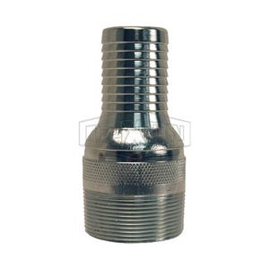 Dixon® STC2530 Jump Size King™ Combination Nipple, 2-1/2 in x 5-3/16 in L NPT x Hose Shank, Carbon Steel, Zinc Plated