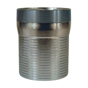 Dixon® STC30 King™ No Knurl Combination Nipple, 2-1/2 in Nominal, Hose Shank x MNPT End Style, Carbon Steel, Zinc Plated