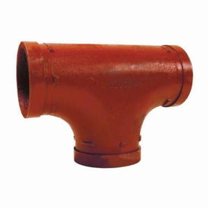 Dixon® T608 T Series Tee Fitting, 8 x 8 x 8 in Nominal, Grooved End Style, Ductile Iron