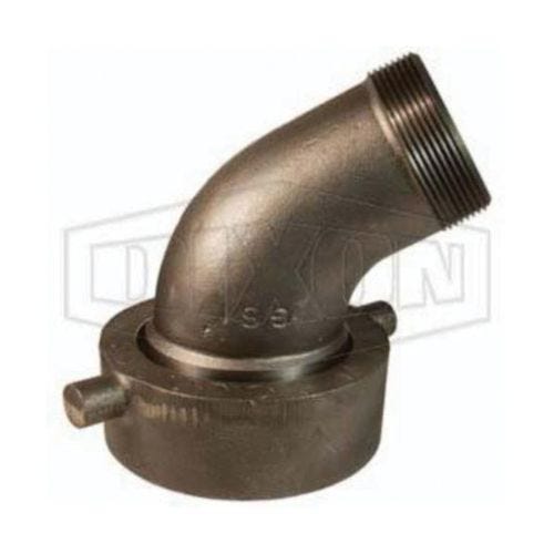 Dixon® TCT30 Type T 120°  Cam and Groove Elbow, 5 x 3 in, Railroad Tank Car x MNPT, Iron, Domestic