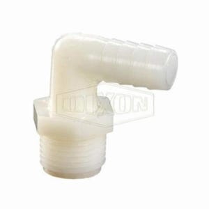 Dixon® TLS23 Tuff-Lite™ 90° Hose Elbow, 3/8 x 1/4 in, MNPT x Hose Barb, Nylon, Domestic, 0.937 in Barb Length