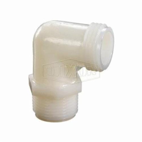 Dixon® TLT73 Tuff-Lite™ 90° Elbow, 3/8 in Nominal, Male Garden Hose Thread x MNPT End Style, Nylon
