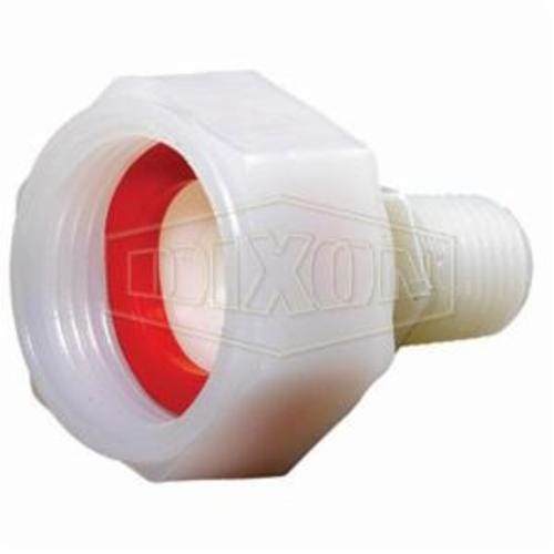 Dixon® TSA63 Tuff-Lite™ Swivel Nut Adapter, 3/8 x 3/4 in, MNPT x Female NPSM, Nylon, Domestic
