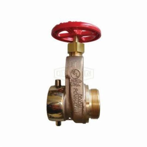 Dixon® UHGV250F Single Hydrant Gate Valve with Hand Wheel, 2-1/2 in Nominal, Female NH NST x Male NH NST End Style, 175 psi Pressure, Brass Body