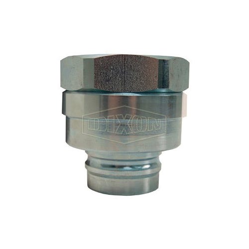 Snap-Tite by Dixon® V12F12 H Series Interchange Valved Quick Connect Plug, 1-1/2-11-1/2 Nominal, FNPT, Steel, Domestic