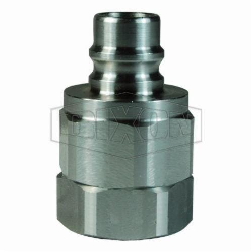 Snap-Tite by Dixon® V4F4-SS H/IH Interchange Valve Plug, 1/2-14 Nominal, FNPT, 316 Stainless Steel, Domestic