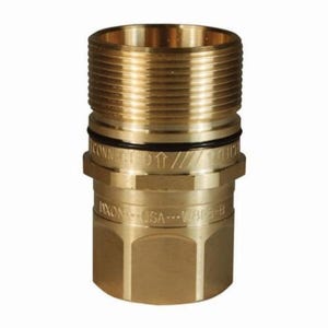 Dixon® W12F12-B Wing Style Interchange Plug, 1-1/2-11.5 Nominal, FNPTF End Style, Brass, Domestic