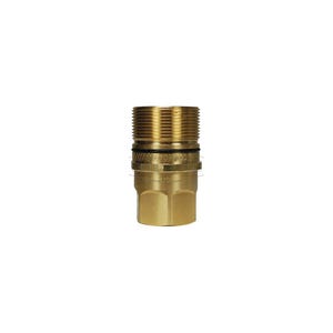 Dixon® W6BF4-B DQC W Wingstyle Interchange Female Plug, 1/2-14 Nominal, Female BSPP, Brass
