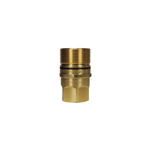 Dixon® W8BF8-B DQC W Wingstyle Interchange Female Plug, 1-11 Nominal, Female BSPP, Brass