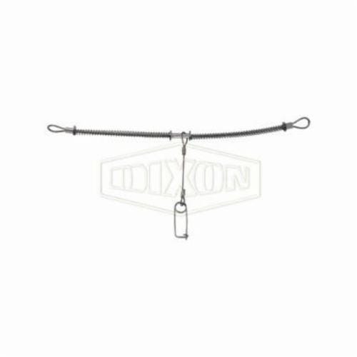 Dixon® WB1C King Cable™ Hose Cable with Safety Clip and Lanyard, 1/8 in, 20-1/4 in L, 200 psi, Carbon Steel, Domestic