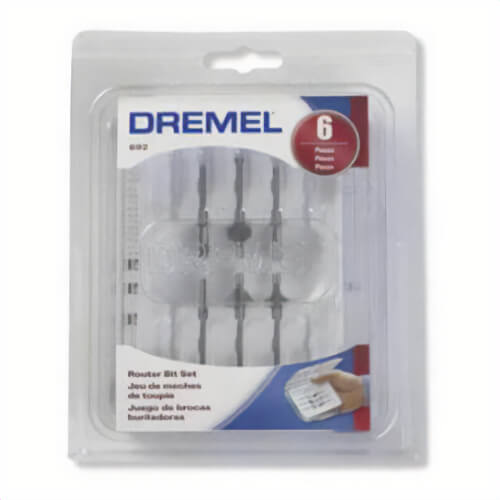 Dremel® 692 Router Bit Set, 6 Pieces, HSS Material