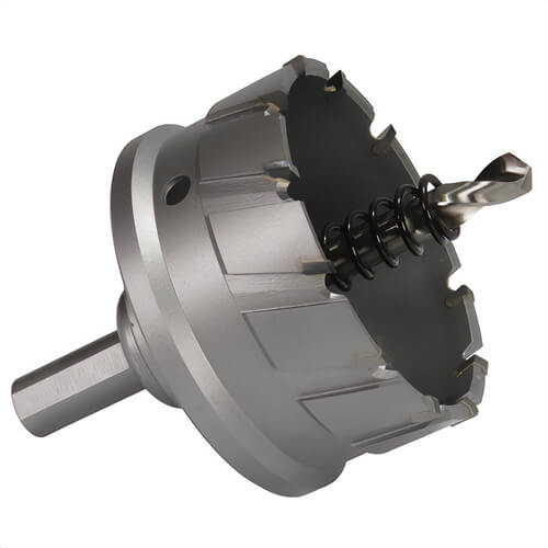 Drill America CTH3562 CTH Long Hole Cutter, 3-9/16 in dia, 1 in D Cutting, Carbide Cutting Edge