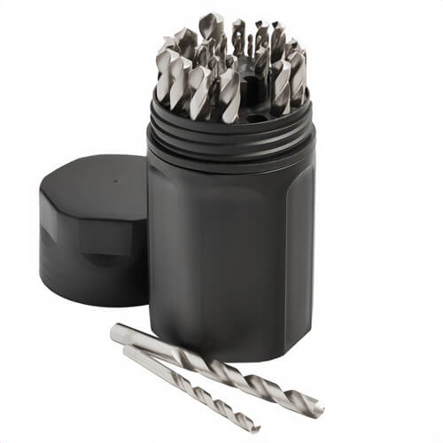 Drill America D/A29J-P-SET 1/16-1/2 x 6 4THS HS Polished Drill