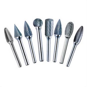 Drill America DUL5SET Burr Set, Double Cut, 11 pc, 6 in OAL