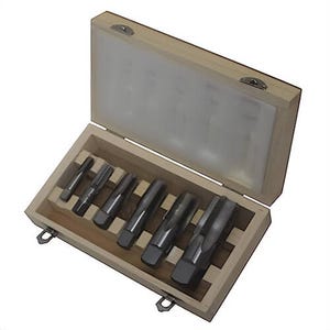 Drill America® DWTPT1/4-1-1/4SET Pipe Tap Set, Carbon Steel, NPT