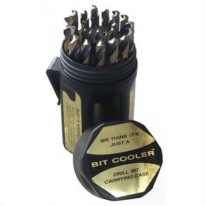 KFD® KFD29J-PC 2-Flute Heavy Duty Premium Grade Jobber Length Drill Set, 1/6 in Min Drill Bit, 1/2 in Max Drill Bit, 135°  Drill Point Angle, 29 pc, HSS