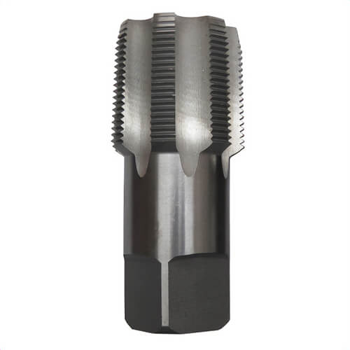 Drill America® T/A64013 Pipe Tap, 2-11-1/2 Thread, 7 Flutes, Right Hand Cutting Direction, HSS, Bright