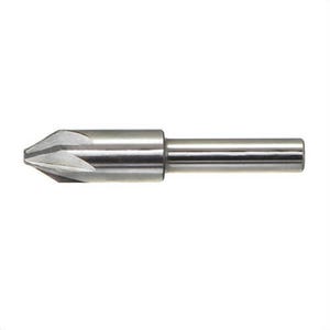 Drillco 39E116B Chatterless Countersink, Imperial, 3900E Series, 1/4 in dia Body, 1/4 in dia Shank, 6 Flutes, 82?  Included, HSS