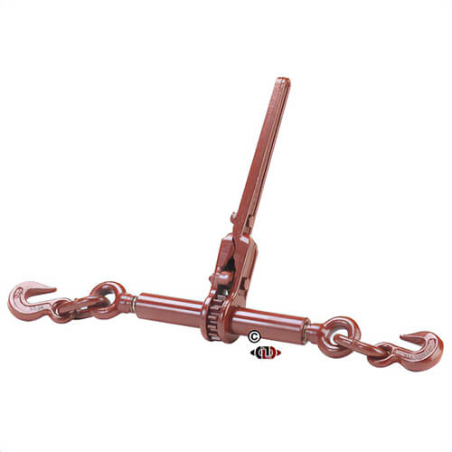 Durabilt Dyvex DTT-2 Durbin Load Binder, 12,000 lb Load, 3/8 to 1/2 in Chain/Rope, 8 in Take Up, Open/Ratchet Handle