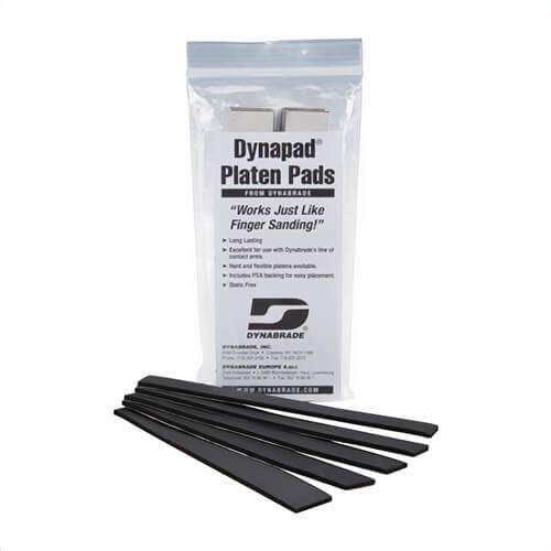 Dynabrade® 11026 Platen Pad, For Use with Dynafile® III Abrasive Belt Tool, 7 in L x 1/2 in W x 1/8 in Thick