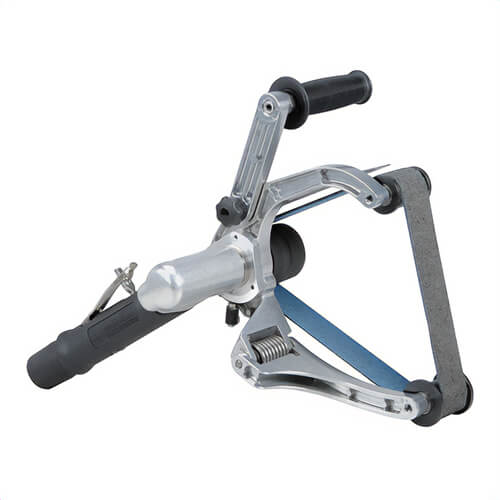 Dynabrade® 14360 Pneumatic Pipe Belt Finisher, 1/2 to 1-1/2 in W x 30 in L, 0.7 hp, 40 scfm Air Flow, 90 psi