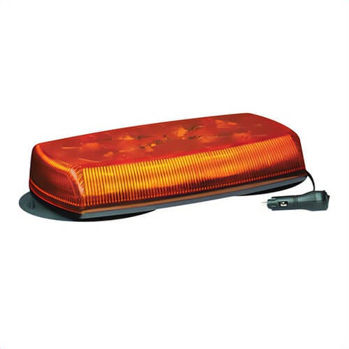 ECCO® Reflex™ 5585A-VM Mini Light Bar, Amber, LED Lamp, Vacuum Magnet Mount, 75 FPM Flashes per Minute
